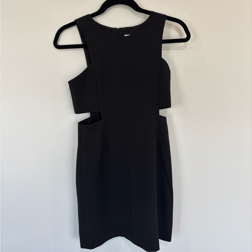 Milly Minis Sleeveless Stretch-Crepe Cutout Minidress